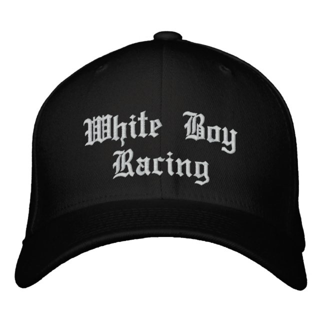 WhiteBoy Racing Embroidered Baseball Cap (Front)