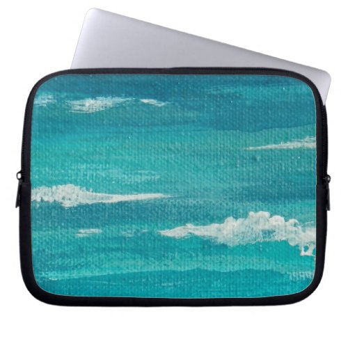 Whitecaps Warm Turquoise Gulf Waters Laptop Sleeve