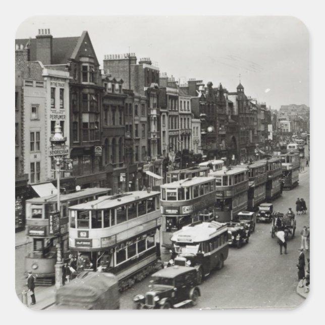 Whitechapel High Street, London, c.1930 Square Sticker (Front)