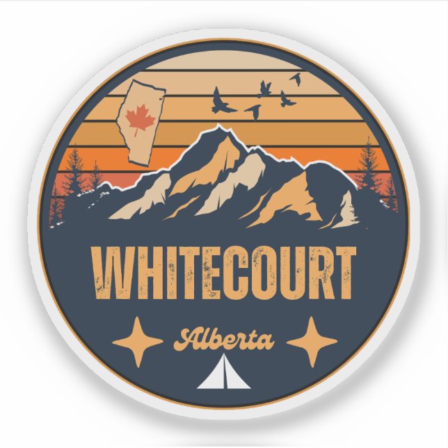 Whitecourt, Alberta Sticker (Front)