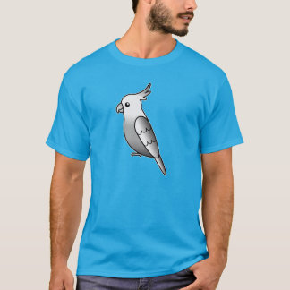 Whiteface Cartoon Cockatiel Parrot Bird T-Shirt