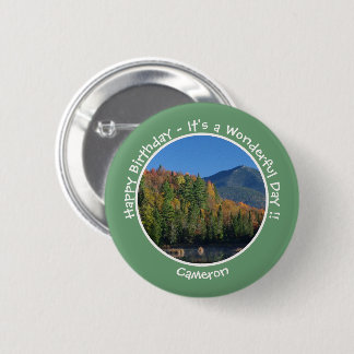Whiteface Mountain, Adirondack Autumn Party Items Button