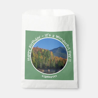 Whiteface Mountain, Adirondack Autumn Party Items Favor Bag