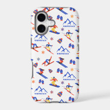 Whiteface Mountain New York Ski Snowboard Pattern