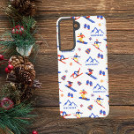 Whiteface Mountain New York Ski Snowboard Pattern Samsung Galaxy S21 Case<br><div class="desc">A funny winter skiing seamless pattern for the ski resort Whiteface Mountain in the State of New York in the Adirondacks,  USA,  North America.  Perfect gift idea for winter sports lovers: ski,  snowboard,  freestyle,  ski jump,  cross-country skiing.</div>