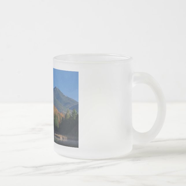 Whiteface Mountain over Little Cherrypatch Pond Frosted Glass Coffee Mug (Right)