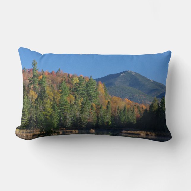 Whiteface Mountain over Little Cherrypatch Pond Lumbar Pillow (Front)