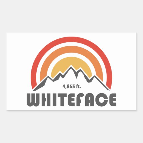 Whiteface Mountain Rectangular Sticker