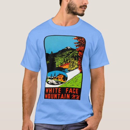 Whiteface Mountain Vintage Travel T_Shirt
