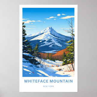 Whiteface Mountains New York Travel Print