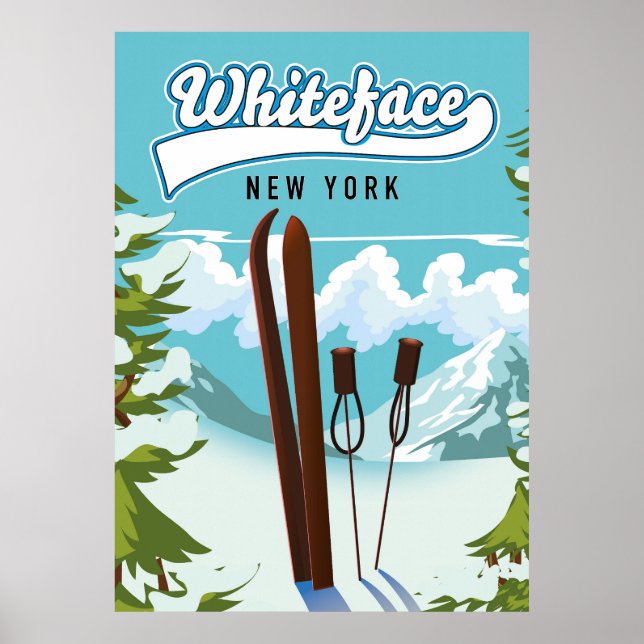 Whiteface New York To Ski Poster (Front)
