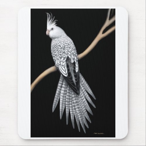 Whitefaced Pearl Cockatiel Mousepad