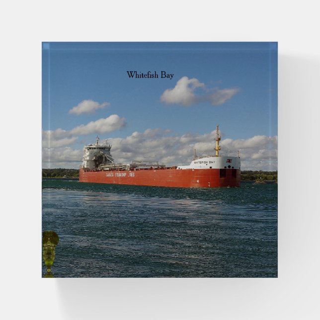 Whitefish Bay paperweight (Front)