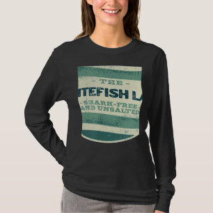 Whitefish Lake Shark Free and Unsalted Camping Mon T-Shirt