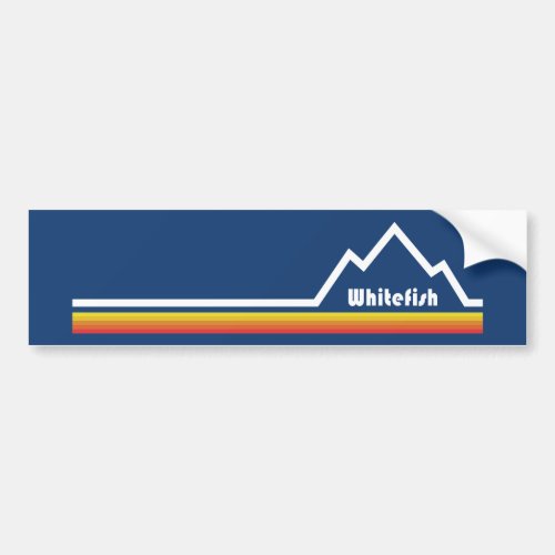 Whitefish Montana Bumper Sticker