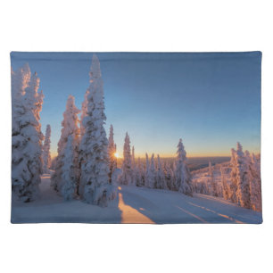 Whitefish, Montana Cloth Placemat
