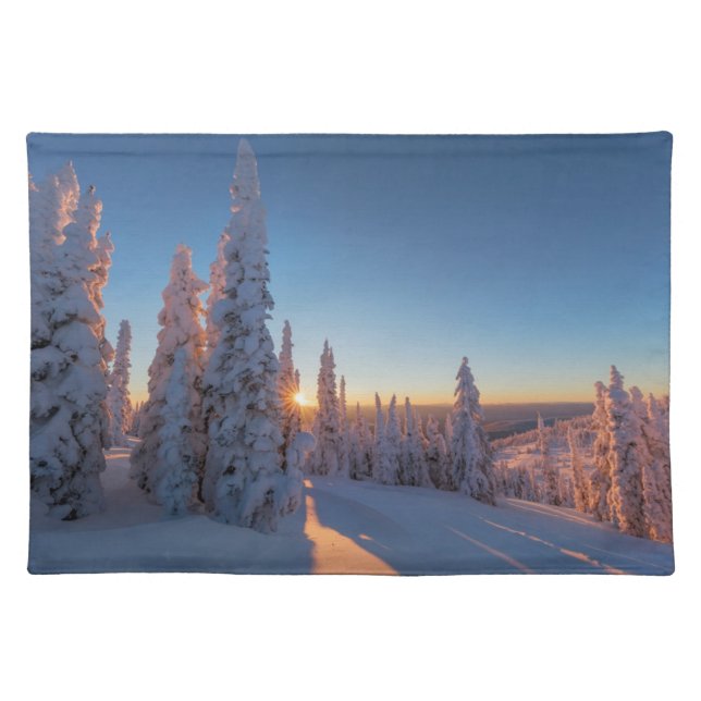Whitefish, Montana Cloth Placemat (Front)