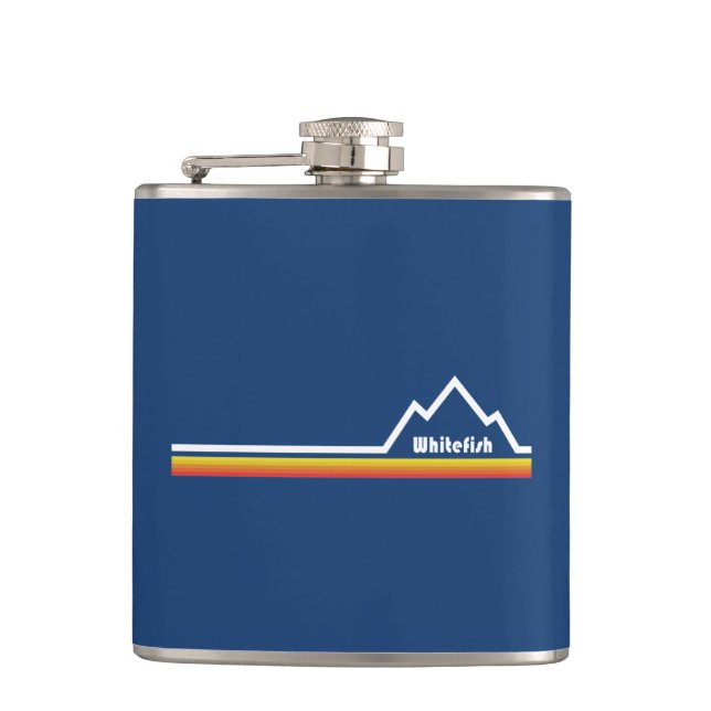 Whitefish, Montana Flask (Front)