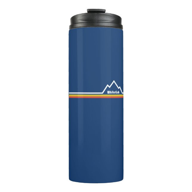 Whitefish, Montana Thermal Tumbler (Front)