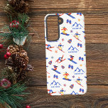 Whitefish Mountain Montana Ski Snowboard Pattern Samsung Galaxy S21 Case<br><div class="desc">A funny winter skiing seamless pattern for the ski resort Whitefish Mountain in Montana,  USA,  North America.  Perfect gift idea for winter sports lovers: ski,  snowboard,  freestyle,  ski jump,  cross-country skiing.</div>