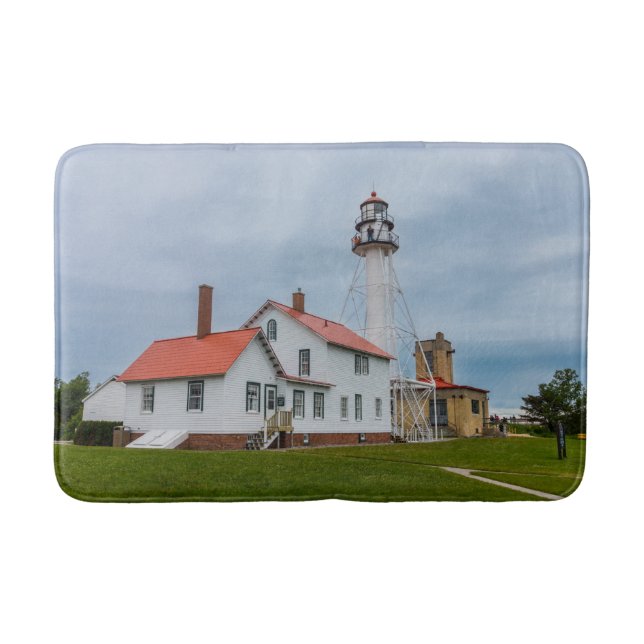 Whitefish Point Lighthouse Bath Mat (Front)