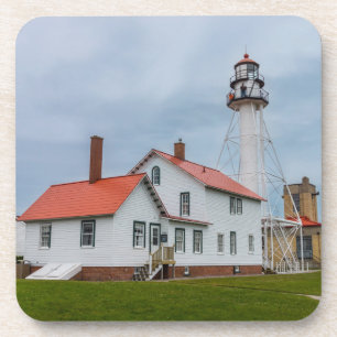 Whitefish Point Lighthouse Beverage Coaster