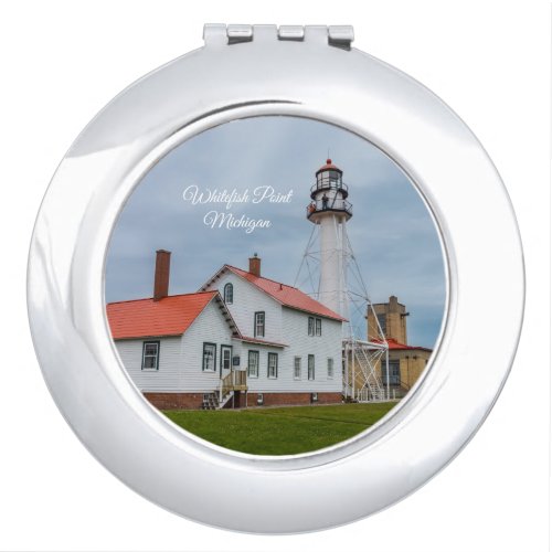 Whitefish Point Lighthouse Compact Mirror