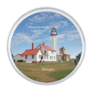 Whitefish Point Lighthouse lapel pin