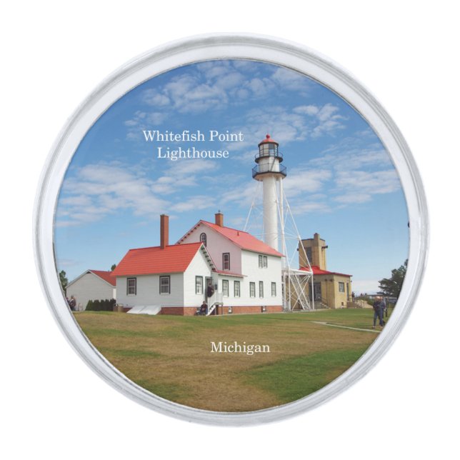 Whitefish Point Lighthouse lapel pin (Front)