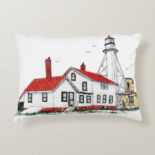 Whitefish Point Lighthouse Pillow