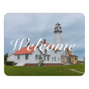 Whitefish Point Lighthouse Welcome Door Sign