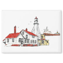 Whitefish Point Lighthouse with Edmund Fitzgerald