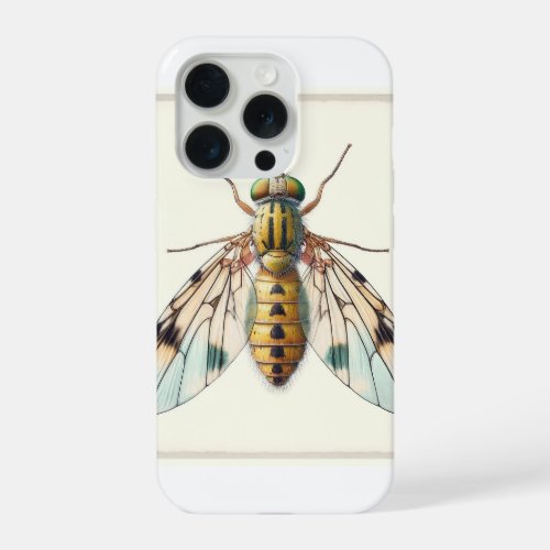 Whitefly dorsal view 300524IREF126 _ Watercolor iPhone 15 Pro Case