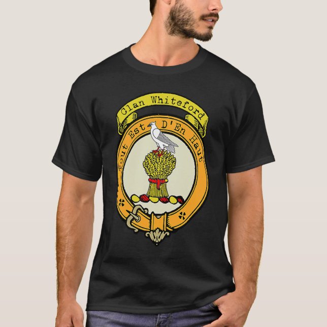 Whiteford Clan Scottish Crest T-Shirt (Front)