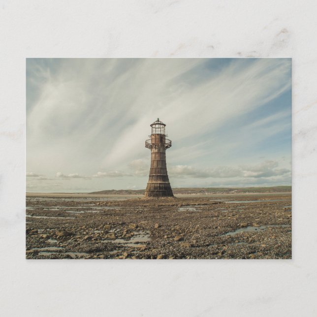 Whiteford Lighthouse, Gower Peninsula, South Wales Postcard (Front)