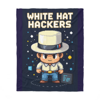 WhiteHat HacKer Fleece Blanket