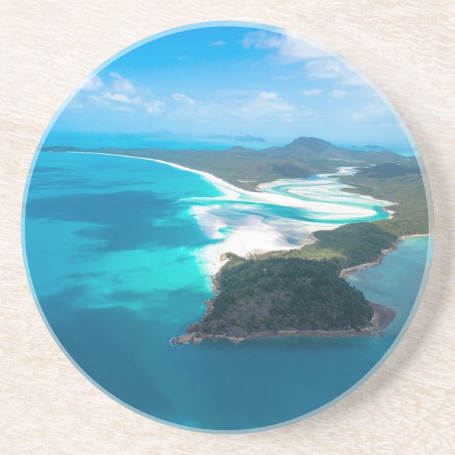WHITEHAVEN BEACH 2 SANDSTONE COASTER (Front)