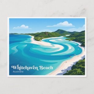 Whitehaven Beach Australia Postcard