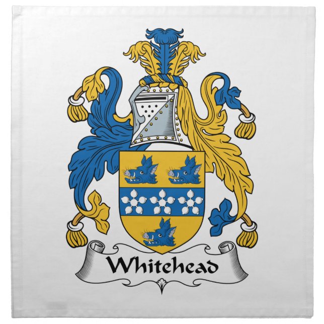 Whitehead Family Crest Napkin (Front)