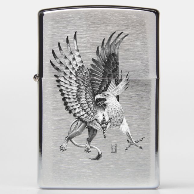 Whitehead Griffin Zippo Lighter (Front)