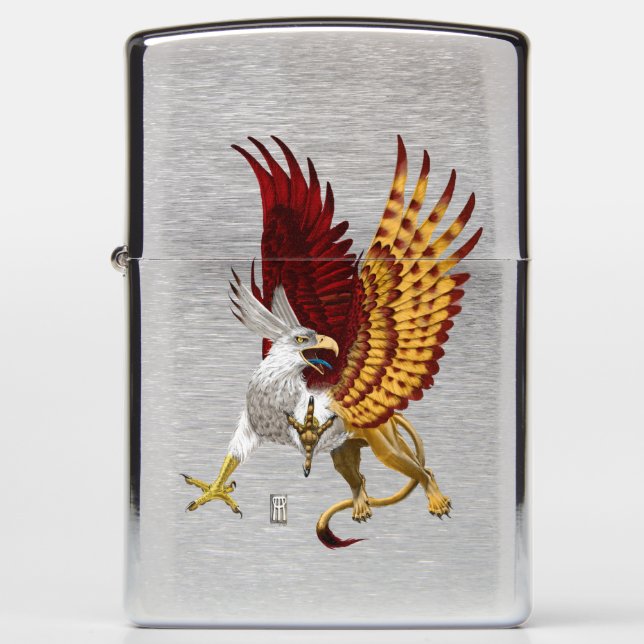 Whitehead Griffin Zippo Lighter (Front)