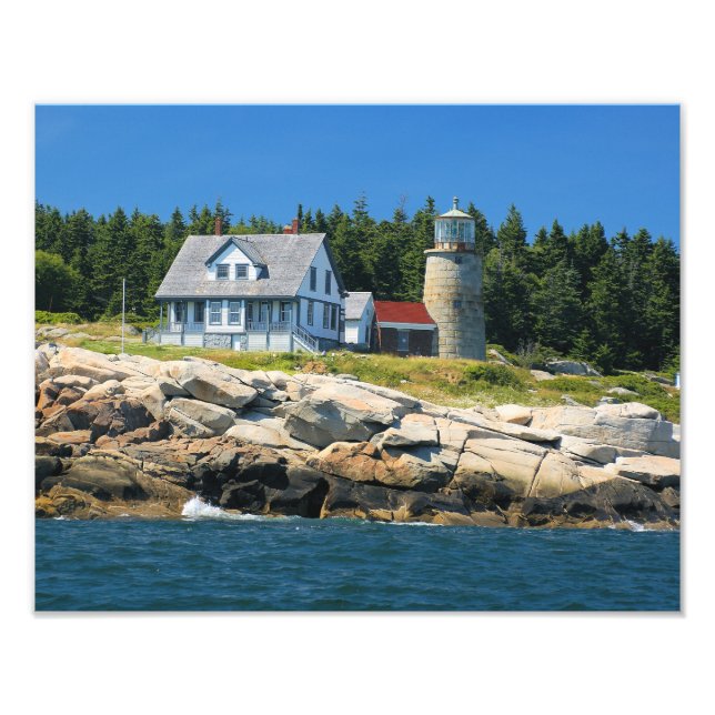 Whitehead Island Lighthouse, Maine Photo Print (Front)