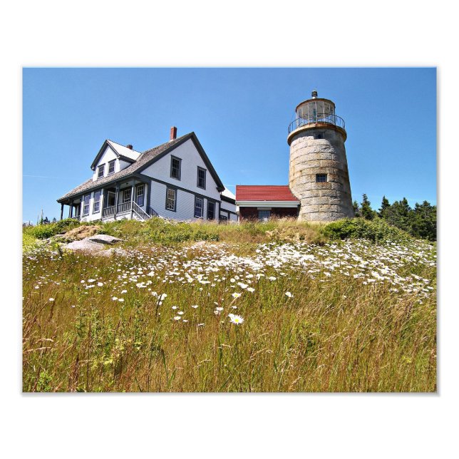 Whitehead Island Lighthouse, Maine Photo Print (Front)