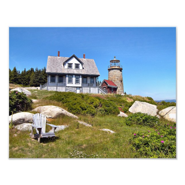 Whitehead Island Lighthouse, Maine Photo Print (Front)
