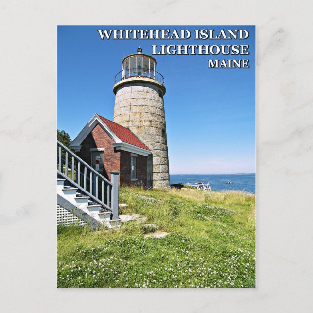 Whitehead Island Lighthouse, Maine Postcard (Front)