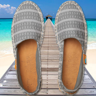 Whitehead Link - Black Gray and White Espadrilles