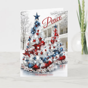 Whitehouse Festive USA Christmas Trees Card
