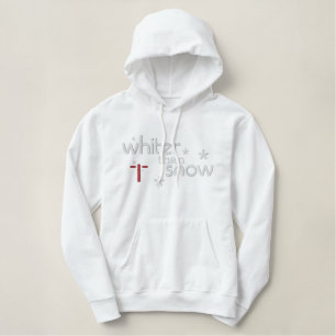 Whiter than Snow Woman's Christian Hoody (white)