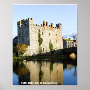 White's Castle, Athy, County Kildare, Ireland Poster