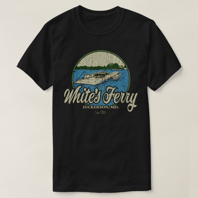 Whites Ferry 1982  T-Shirt (Design Front)